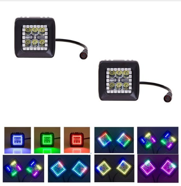 18w creeled рабочий свет с погоней rgb halo 72 режима для тягача 4x4 внедорожник atv мотоцикл противотуманные фары пакет 2
18w creeled рабочий свет с погоней rgb halo 72 режима для тягача 4x4 внедорожник atv мотоцикл противотуманные фары пакет 2