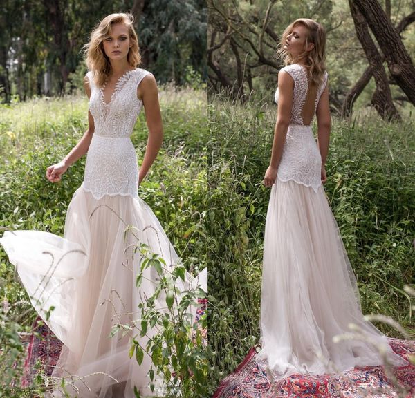 limor rosen 2018 country wedding dresses illusion bodice jewel cap sleeve appliques court train vintage garden beach boho bridal gowns, White
limor rosen 2018 country wedding dresses illusion bodice jewel cap sleeve appliques court train vintage garden beach boho bridal gowns, White