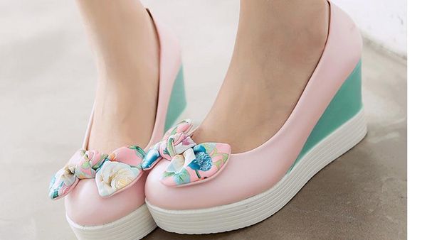 new melting low wedge heels for women's shoes non-skid tide big yards furuisource, Black
new melting low wedge heels for women's shoes non-skid tide big yards furuisource, Black