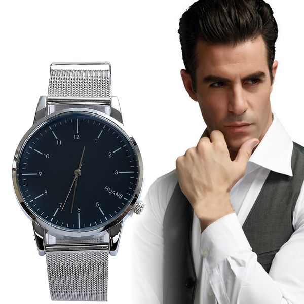 luxury huans watch men brand men's watches mesh band watch man business quartz-watch male hours clock relogio masculino, Slivery;brown
luxury huans watch men brand men's watches mesh band watch man business quartz-watch male hours clock relogio masculino, Slivery;brown
