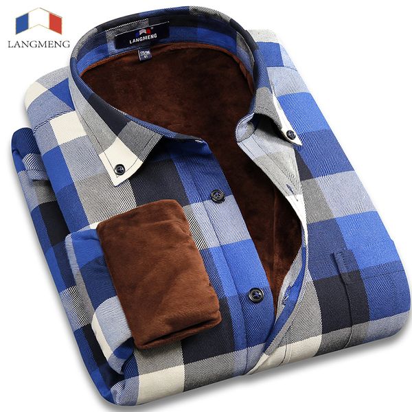 wholesale- langmeng 2016 men plus size 5xl winter super warm men plaid shirts wholesale men dress shirts long sleeve casual shirt camisa, White;black
wholesale- langmeng 2016 men plus size 5xl winter super warm men plaid shirts wholesale men dress shirts long sleeve casual shirt camisa, White;black