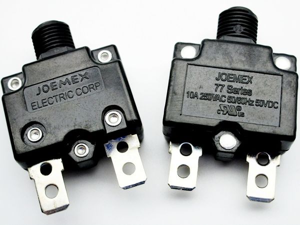 circuit breakers joemex 77 series 10a 250vac 50vdc overcurrent protector taiwan
circuit breakers joemex 77 series 10a 250vac 50vdc overcurrent protector taiwan