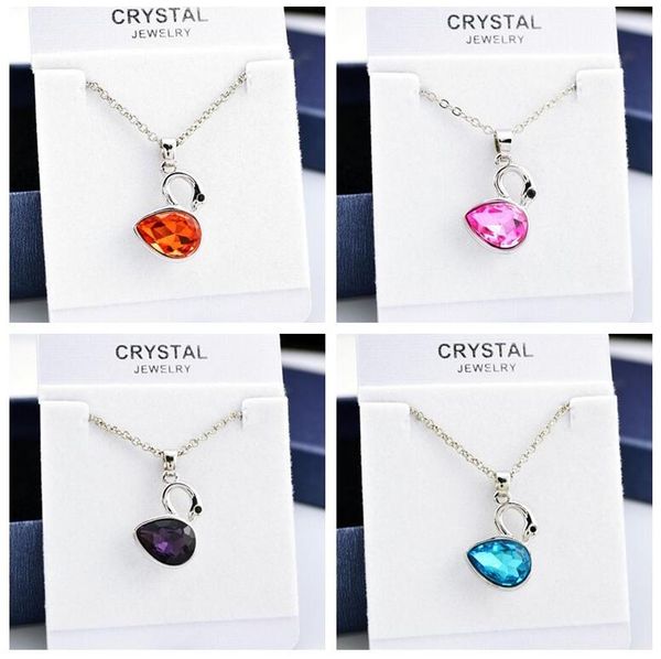 austrian crystal necklace swan pendant little swan wfn099 (with chain) mix order 20 pieces a lot, Silver
austrian crystal necklace swan pendant little swan wfn099 (with chain) mix order 20 pieces a lot, Silver