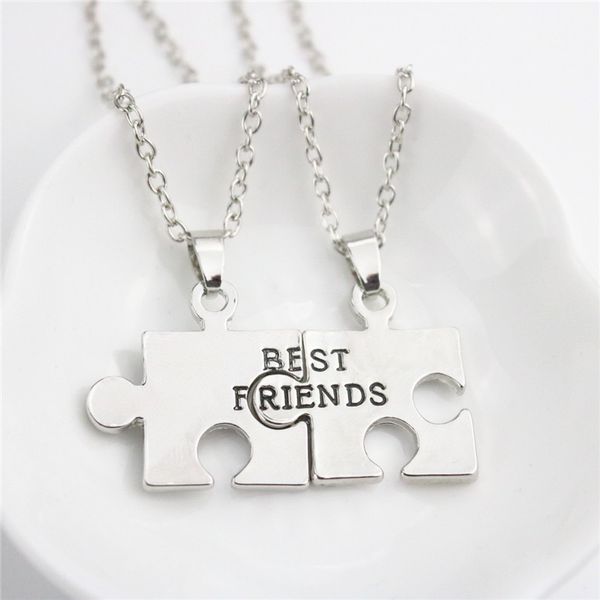 new jewelry 2pc/set fashion friends pendant necklace splicing silver plated puzzle confidant friend long friendship necklaces
new jewelry 2pc/set fashion friends pendant necklace splicing silver plated puzzle confidant friend long friendship necklaces