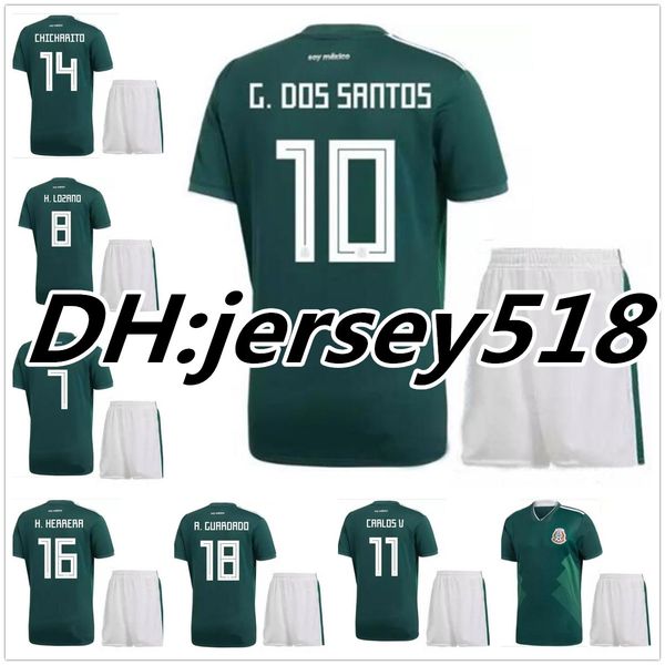 2018 world cup soccer jersey kits mexico home green chicharito m fabian g dos santos mexico football shirt kit, Black
2018 world cup soccer jersey kits mexico home green chicharito m fabian g dos santos mexico football shirt kit, Black