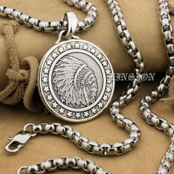 linsion high detail deep engraved 999 sterling silver indian chief skull stars round mens biker punk pendant 9x016 stainless steel n 24 inch
linsion high detail deep engraved 999 sterling silver indian chief skull stars round mens biker punk pendant 9x016 stainless steel n 24 inch