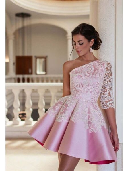 pink a line homecoming dress one shoulder short prom party dresses with appliques mini cocktail dresses 2017 new arrival, Blue;pink
pink a line homecoming dress one shoulder short prom party dresses with appliques mini cocktail dresses 2017 new arrival, Blue;pink