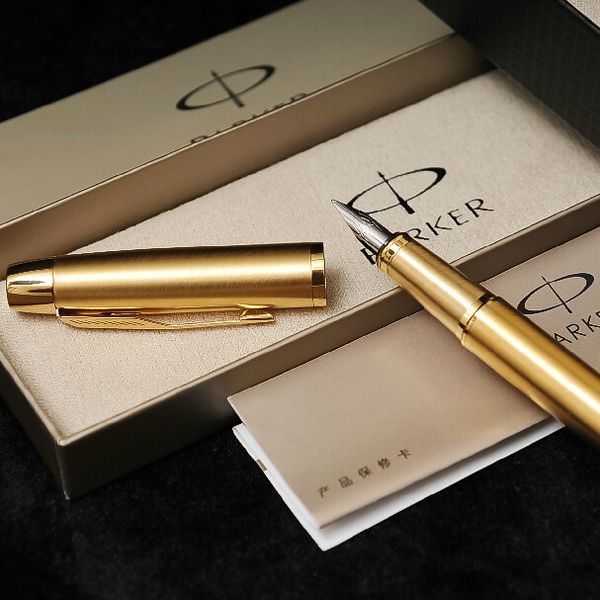 Gold Metal Parker Brand Fountain pen Ink Luxury Brand pen with Gift Box for Business Gift Customize Logo Free shipping 904
Gold Metal Parker Brand Fountain pen Ink Luxury Brand pen with Gift Box for Business Gift Customize Logo Free shipping 904