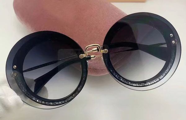 women round with 10r shades gray rimless new holiday transparent fashion sunglasses sunglasses box, White;black
women round with 10r shades gray rimless new holiday transparent fashion sunglasses sunglasses box, White;black