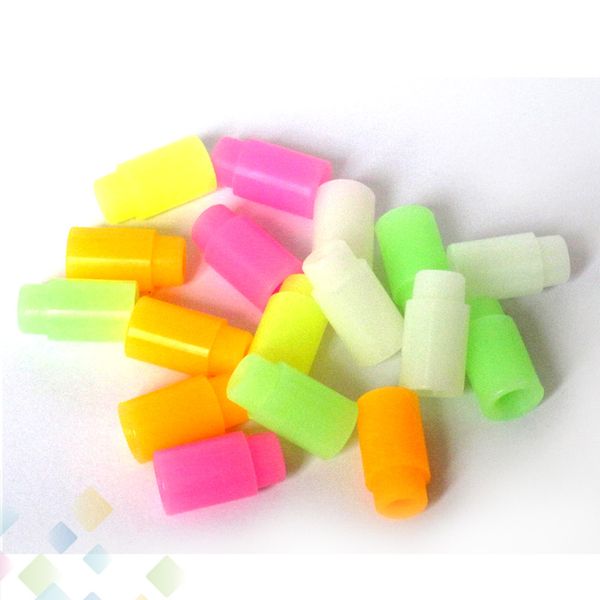 Luminous Silicone Test Drip Tips 510 Wide bore Mouthpiece Colorful Night-luminous Rubber Drip Tips Suit For 510 Atomizers DHL Free
Luminous Silicone Test Drip Tips 510 Wide bore Mouthpiece Colorful Night-luminous Rubber Drip Tips Suit For 510 Atomizers DHL Free