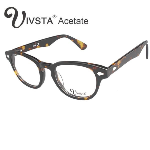 wholesale- ivsta 7029 real handmade acetate frames johnny depp glasses men tortoise demi brand optical frame cat eye prescription acetato, Silver
wholesale- ivsta 7029 real handmade acetate frames johnny depp glasses men tortoise demi brand optical frame cat eye prescription acetato, Silver
