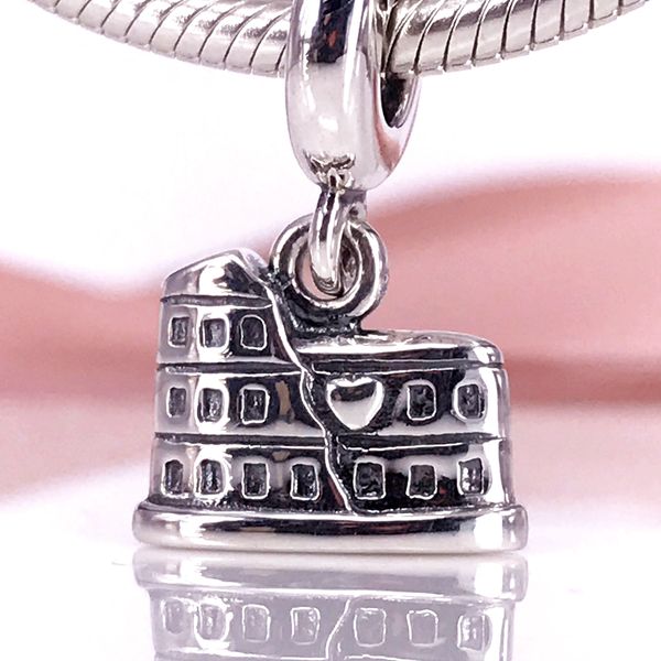 authentic 925 sterling silver sterling silver colosseum dangle charm fit diy pandora bracelet and necklace 791079, Black
authentic 925 sterling silver sterling silver colosseum dangle charm fit diy pandora bracelet and necklace 791079, Black
