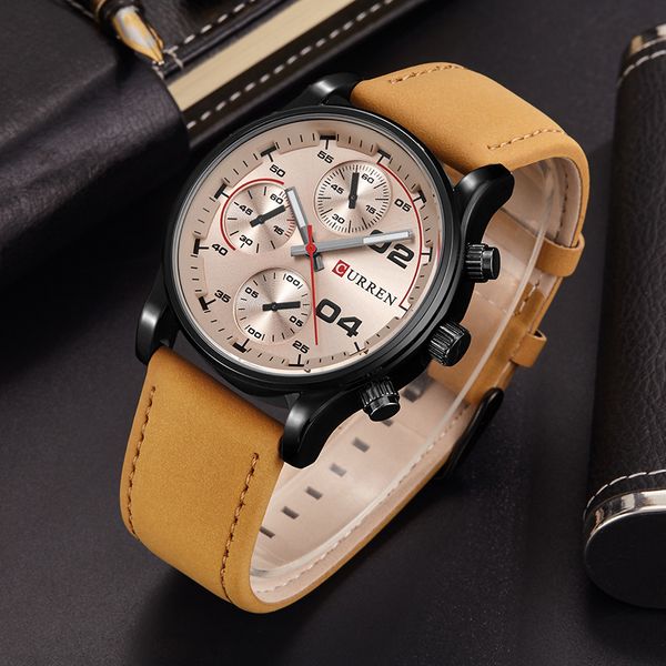 curren 8207 casual wristwatches watches leather watch mens clock quartz-watch luxury male sport men analog business pxunp, Slivery;brown
curren 8207 casual wristwatches watches leather watch mens clock quartz-watch luxury male sport men analog business pxunp, Slivery;brown