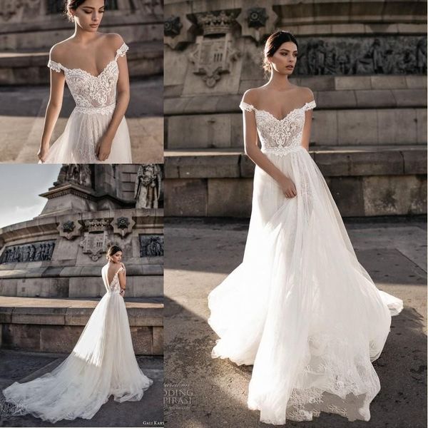 Gali Karten 2019 Сексуальные свадебные платья Sheer Backless Bohemian с плеча Кружевные аппликации Свадебные платья BA7125
Gali Karten 2019 Сексуальные свадебные платья Sheer Backless Bohemian с плеча Кружевные аппликации Свадебные платья BA7125