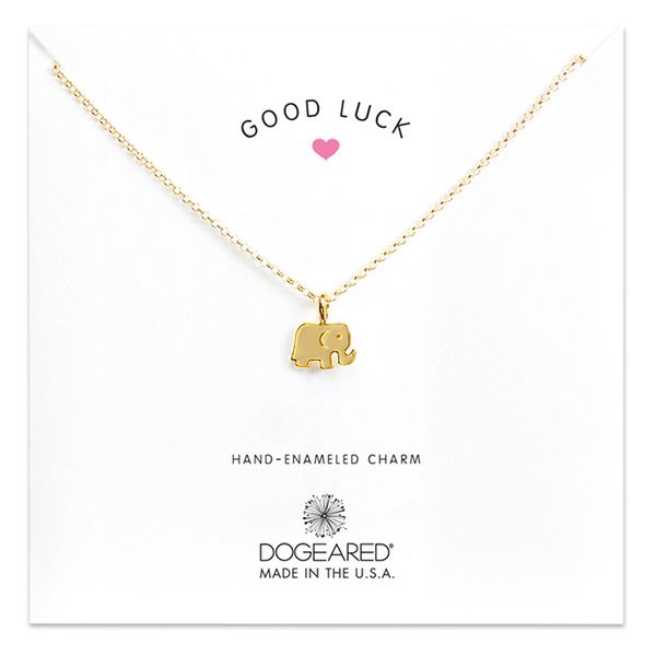 with card cute necklace with little silver and gold color elephant pendant (good luck), noble and delicate
with card cute necklace with little silver and gold color elephant pendant (good luck), noble and delicate