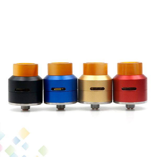 

Aluminum GOON LP RDA 528 GOON Rebuildable Dripping Atomizers 4 Colors Peek Insulator Airflow Control 24MM Fit 510 E Cig DHL Free