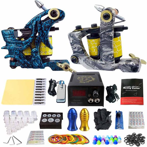 beginner complete tattoo kit 2 professional tattoo machine kit coil machine guns power supply needle grips set ing
beginner complete tattoo kit 2 professional tattoo machine kit coil machine guns power supply needle grips set ing