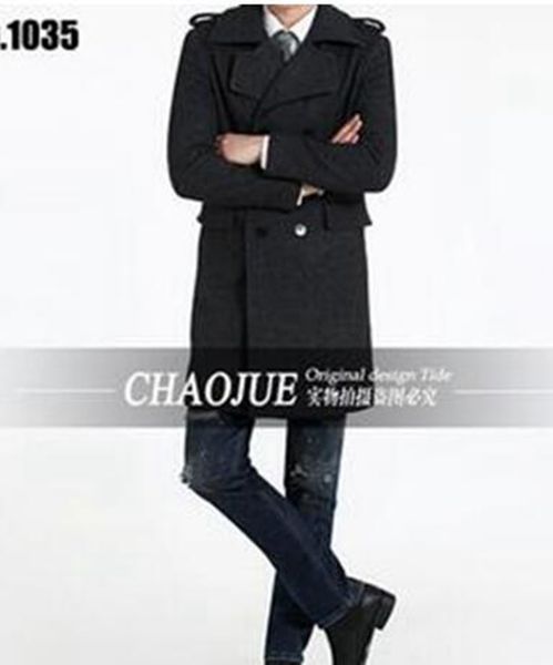 man the spring and autumn period and the han edition loose plus-size fashion boutique elegant british wool coat / s-5xl, Black
man the spring and autumn period and the han edition loose plus-size fashion boutique elegant british wool coat / s-5xl, Black