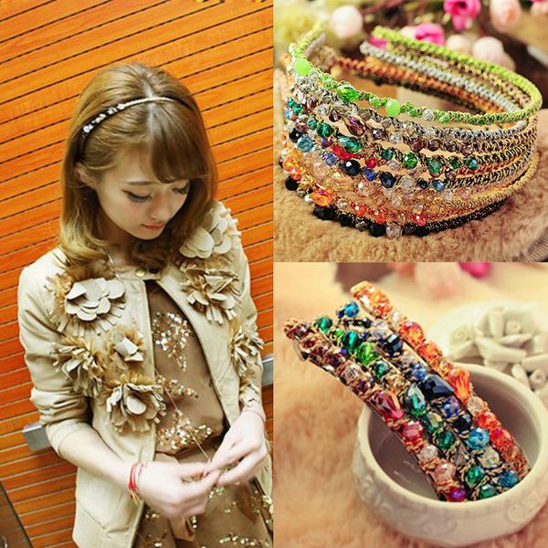wholesale women crystal hair band hair clip loop colorful noble crystal headband hairpin jewelry fashion hair accessories, Silver
wholesale women crystal hair band hair clip loop colorful noble crystal headband hairpin jewelry fashion hair accessories, Silver