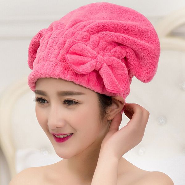 wholesale- sweet candy color bow water absorption superfine fiber hair dry cap shower cap bathroom cap
wholesale- sweet candy color bow water absorption superfine fiber hair dry cap shower cap bathroom cap