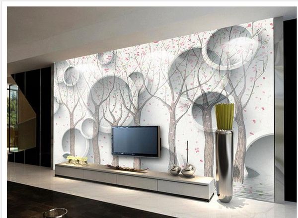 

Fantasy 3D abstract tree fashion TV background wall mural 3d wallpaper 3d wall papers for tv backdrop