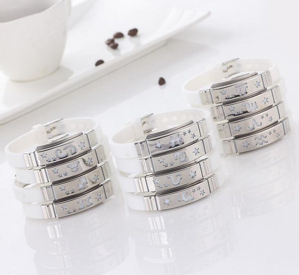 brand new silicone strap with striped stainless steel twelve seat bracelet fb376 mix order 20 pieces a lot slap & snap bracelets, Silver
brand new silicone strap with striped stainless steel twelve seat bracelet fb376 mix order 20 pieces a lot slap & snap bracelets, Silver