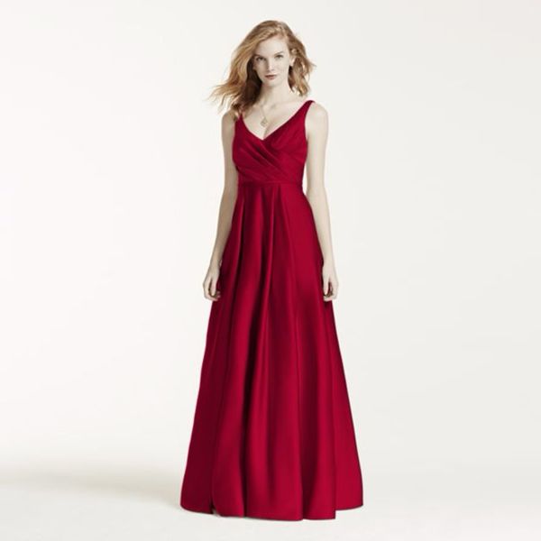 tank bodice v-neck bridesmaid dresses with two pockets f15741 wedding party dress evening dress formal dresses, White;pink
tank bodice v-neck bridesmaid dresses with two pockets f15741 wedding party dress evening dress formal dresses, White;pink