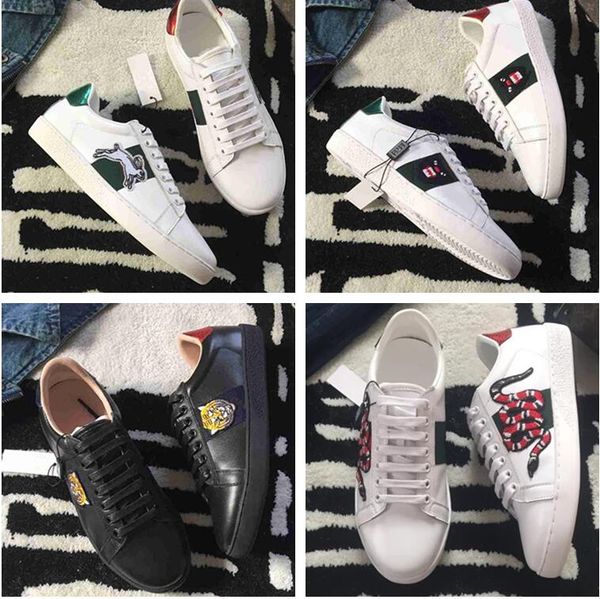 2020 new popular designer men women sneaker casual shoes fashion embroidery flower bee stripes white sneaker shoe chaussures with box, Black
2020 new popular designer men women sneaker casual shoes fashion embroidery flower bee stripes white sneaker shoe chaussures with box, Black