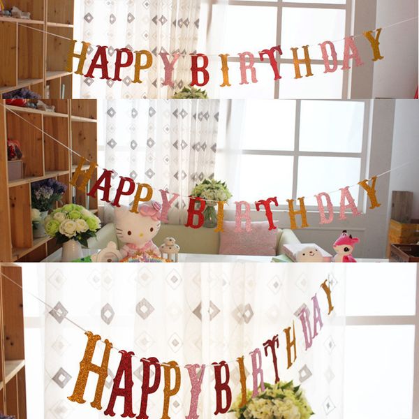 wholesale- colorful letter shining happy birthday flags bunting banner garlands for kids boy girl baby birthday party home decoration 2.5 m
wholesale- colorful letter shining happy birthday flags bunting banner garlands for kids boy girl baby birthday party home decoration 2.5 m
