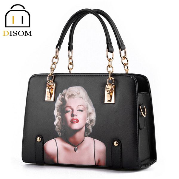 wholesale-disom marilyn monroe pattern women bags designer handbags pu leather women messenger bags black purses and handbags
wholesale-disom marilyn monroe pattern women bags designer handbags pu leather women messenger bags black purses and handbags