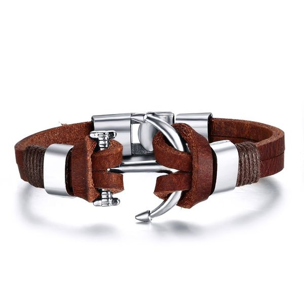 men's leather bracelet jewelry pirate style alloy anchor bracelet for male joyeria anclas pulsera & brazalete, Golden;silver
men's leather bracelet jewelry pirate style alloy anchor bracelet for male joyeria anclas pulsera & brazalete, Golden;silver