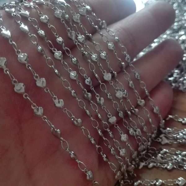 new list in bulk 10meter lot silver tone stainless steel jewelry finding sweet heart link chain women diy necklace
new list in bulk 10meter lot silver tone stainless steel jewelry finding sweet heart link chain women diy necklace