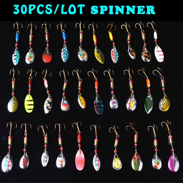 toma 30pcs/lot spinners fishing lure kits mixed color size weight metal spoon lures hard spinnerbait fishing tackle
toma 30pcs/lot spinners fishing lure kits mixed color size weight metal spoon lures hard spinnerbait fishing tackle