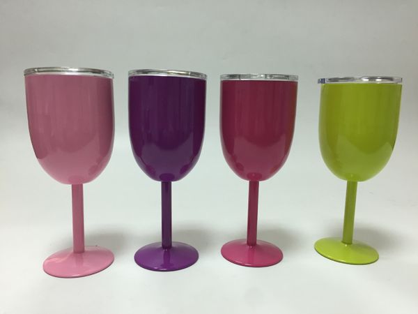 10oz stainless steel goblet new red wine glass 9 colors double wall insulated cooler metal goblet with lid tumbler red wine mugs
10oz stainless steel goblet new red wine glass 9 colors double wall insulated cooler metal goblet with lid tumbler red wine mugs