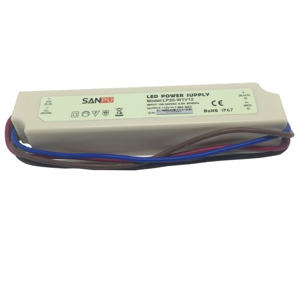 sanpu 20w водонепроницаемый светодиодный питания драйвера 12в/24в dc ip67 белый пластиковый корпус прокладка трансформатора lp20-w1v24
sanpu 20w водонепроницаемый светодиодный питания драйвера 12в/24в dc ip67 белый пластиковый корпус прокладка трансформатора lp20-w1v24