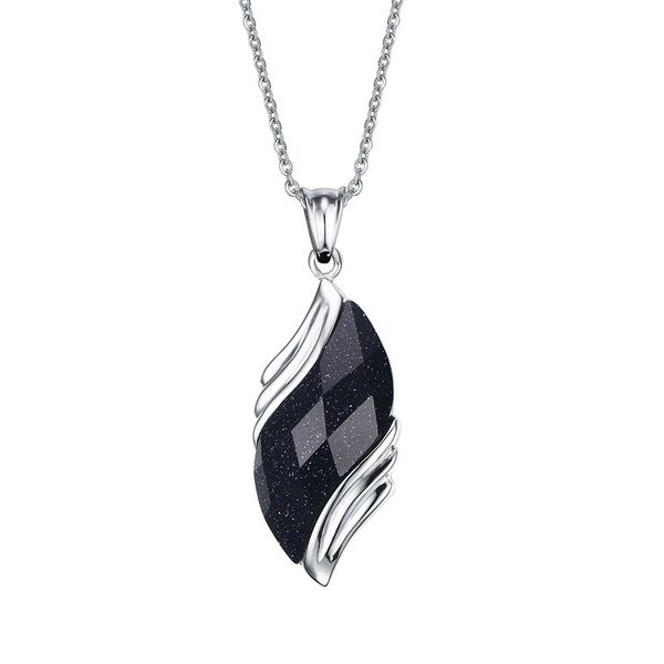 women jewelry angel eye black onyx stone inlaid pendant choker stainless steel 50cm chain necklace gent's wife gifts, Silver
women jewelry angel eye black onyx stone inlaid pendant choker stainless steel 50cm chain necklace gent's wife gifts, Silver