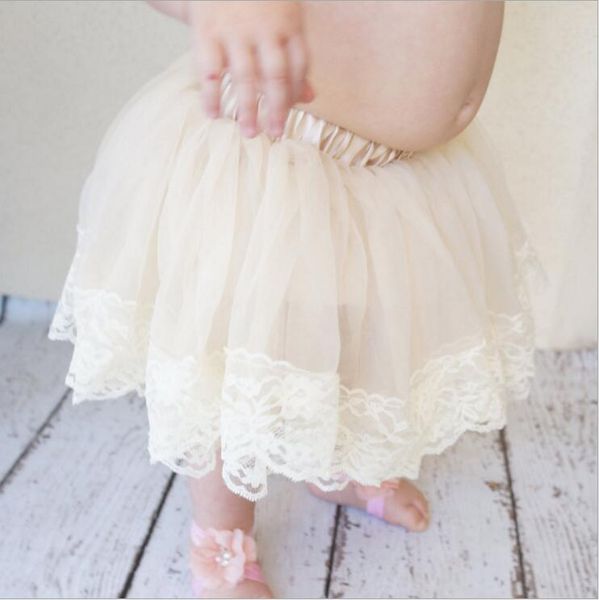 

Новорожденных девочек летняя юбка балетной пачки девочки дети кружева тюль юбка