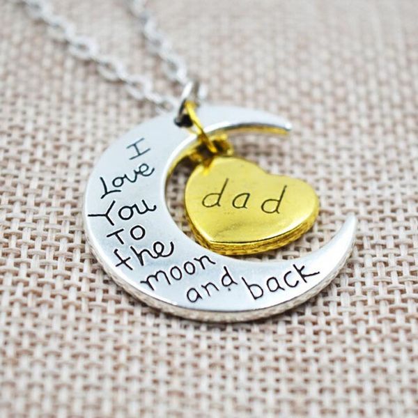 fashion pendants for women and men i love you to the moon and back pendant necklaces gifts, Silver
fashion pendants for women and men i love you to the moon and back pendant necklaces gifts, Silver