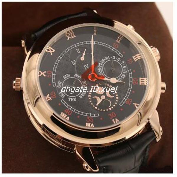 Top sell wholesale New Men's Automatic Watch Sky Moon Sport Style Double Face Leather Band Men Watches Wristwatch
Top sell wholesale New Men's Automatic Watch Sky Moon Sport Style Double Face Leather Band Men Watches Wristwatch