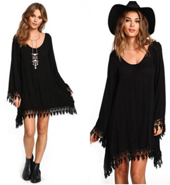 black women chiffon dress tassels design plus size clothing dresses new autumn clothing, Black;gray
black women chiffon dress tassels design plus size clothing dresses new autumn clothing, Black;gray