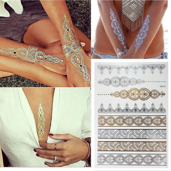 15pcs/lot temporary waterproof flash tattoos non-toxic metallic tattoo women tattoo jewelry body tattoo sale
15pcs/lot temporary waterproof flash tattoos non-toxic metallic tattoo women tattoo jewelry body tattoo sale