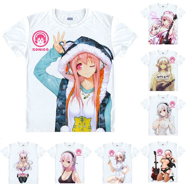 anime shirt super sonico supersonico t-shirts multi-style short sleeve nitro sonicomi niko cosplay motivs hentai shirts, White;black
anime shirt super sonico supersonico t-shirts multi-style short sleeve nitro sonicomi niko cosplay motivs hentai shirts, White;black
