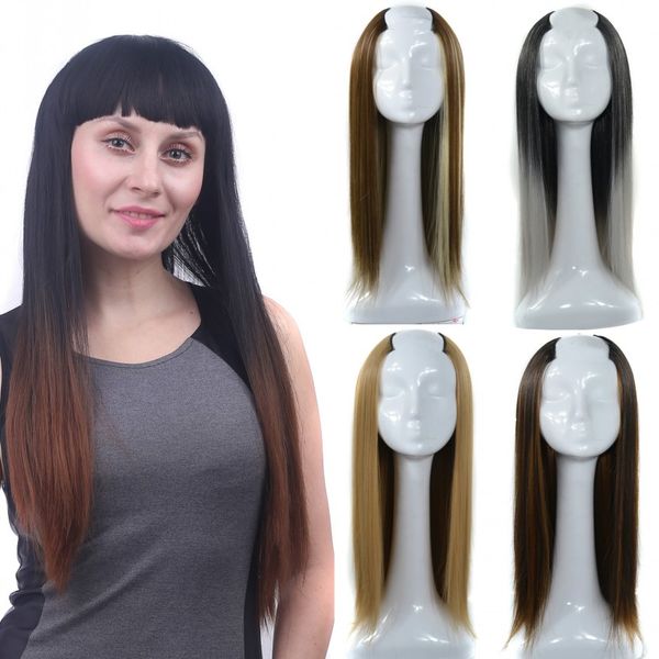sara u part straightwig hair pieces black & brown straight hair extension synthetic hairpiece long 65cm,25
sara u part straightwig hair pieces black & brown straight hair extension synthetic hairpiece long 65cm,25