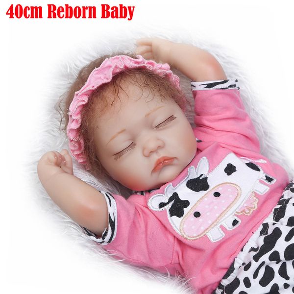 wholesale- npk 40cm reborn baby sleeping girl dolls soft body silicone reborn babies children bebe gift reborn bonecas brinquedo menina
wholesale- npk 40cm reborn baby sleeping girl dolls soft body silicone reborn babies children bebe gift reborn bonecas brinquedo menina