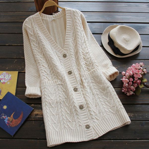 wholesale- spring women's clothing large v collar button solid color knit cardigan long sleeved hedge knit female sweater mori girl u62, White;black
wholesale- spring women's clothing large v collar button solid color knit cardigan long sleeved hedge knit female sweater mori girl u62, White;black