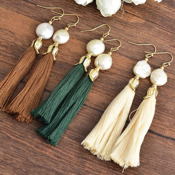 new in winter handmade literary cotton long tassels piercing earrings original creative design pearl dangle earrings jewelry women girl gift
new in winter handmade literary cotton long tassels piercing earrings original creative design pearl dangle earrings jewelry women girl gift