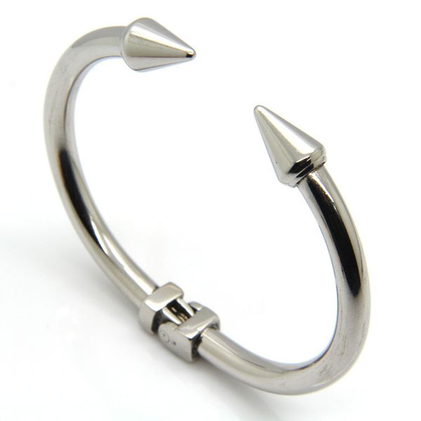 2017 new arrive stainless steel conical arrows h love bracelet bangle women's 18k rose goldcone nail cuff bracelets & bangle, Black
2017 new arrive stainless steel conical arrows h love bracelet bangle women's 18k rose goldcone nail cuff bracelets & bangle, Black