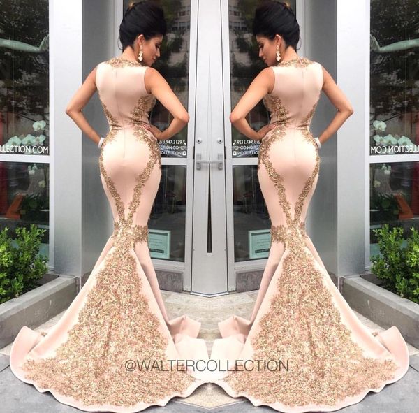 2017 mermaid evening dresses deep v neck gold applique satin sweep train robe de soiree formal evening gowns celebrity runway dresses, Black;red
2017 mermaid evening dresses deep v neck gold applique satin sweep train robe de soiree formal evening gowns celebrity runway dresses, Black;red