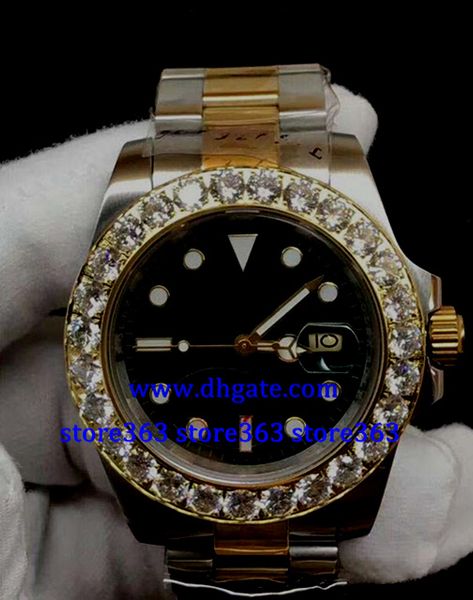 3 style christmas gift mens swiss watch 16613 big diamond bezel two-tone stainless steel strap green dial automatic watch 2813 automatic men, Slivery;brown
3 style christmas gift mens swiss watch 16613 big diamond bezel two-tone stainless steel strap green dial automatic watch 2813 automatic men, Slivery;brown