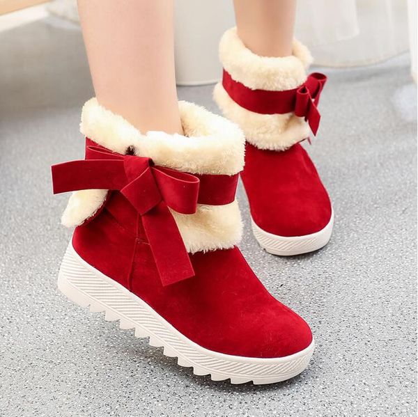 wholesale-new 2016 fashion women boots fur female warm ankle boots bowknot snow boots and autumn winter women shoes, Black
wholesale-new 2016 fashion women boots fur female warm ankle boots bowknot snow boots and autumn winter women shoes, Black